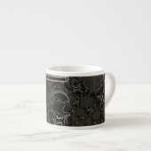 Abstrakte Artwork Black Espressotasse (Vorderseite Rechts)