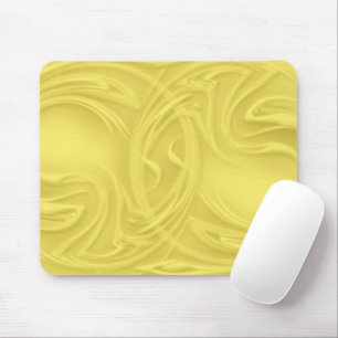Abstrakte Artwork-Curles über Gelb Mousepad