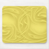 Abstrakte Artwork-Curles über Gelb Mousepad (Vorne)