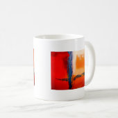 Abstrakte Artwork Kaffeetasse (VorderseiteRechts)