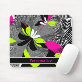 Abstrakte Artwork Lila Black Limon Personalize Mousepad