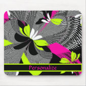 Abstrakte Artwork Lila Black Limon Personalize Mousepad (Vorne)