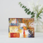 Abstrakte Artwork Postkarte (Stehend Vorderseite)
