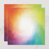 Abstrakte Artwork Rot Gelb Orange Blau Grün Mitteilungskarte (Vorne/Hinten)