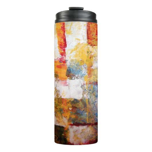 Abstrakte Artwork Thermosbecher (Vorderseite)