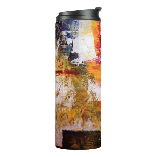 Abstrakte Artwork Thermosbecher (Nach links gedreht)