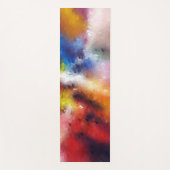 Abstrakte Artwork Vorlage Rot Gelb Orange Blau Yogamatte (Vorderseite)