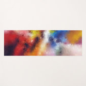 Abstrakte Artwork Vorlage Rot Gelb Orange Blau Yogamatte (Vorderseite (Horizontal))