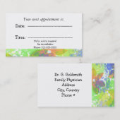Abstrakte ärztliche Ernennung Terminkarte (Vorne/Hinten)