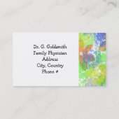 Abstrakte ärztliche Ernennung Terminkarte (Rückseite)