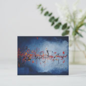 Abstrakte asiatische Kunst Postkarte (Stehend Vorderseite)