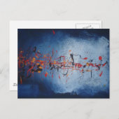 Abstrakte asiatische Kunst Postkarte (Vorne/Hinten)