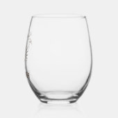 Abstrakte Ästhetik Moderner Sommerstrand Weinglas Ohne Stiel (Links)