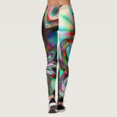 abstrakte astrale Leggings (Rückseite)