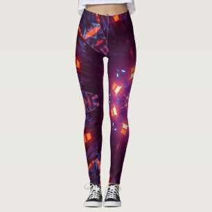 Abstrakte Astralische Digitale Kunst Leggings