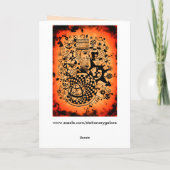 abstrakte Astrologie-Grußkarte Feiertagskarte (Rückseite)