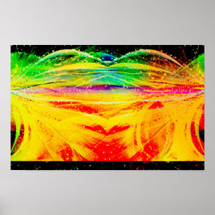 Abstrakte Astronomische Spinnvas Poster