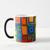 Abstrakte asymmetrische Quadrate Verwandlungstasse (Links)