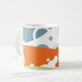 Abstrakte atomarTasse Kaffeetasse (Vorderseite Links)