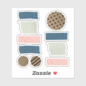 Abstrakte Aufkleber für das Tape-Scrapbooking (Blatt)