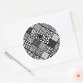 Abstrakte Aufkleber in Schwarz und Weiß (Umschlag)