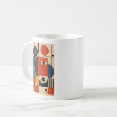 Abstrakte Augen – Geometrisches Kunst-Mug Kaffeetasse (Vorderseite Links)