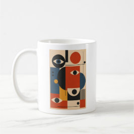 Abstrakte Augen – Geometrisches Kunst-Mug Kaffeetasse