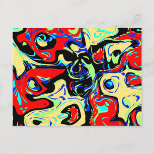Abstrakte Augen Postkarte