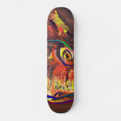 Abstrakte Augen Skateboard (Vorderseite)