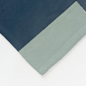 Abstrakte Augen von Blau und Orange Fleecedecke (Ecke)