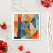 Abstrakte Augen von Blau und Orange Serviette (Beispiel)