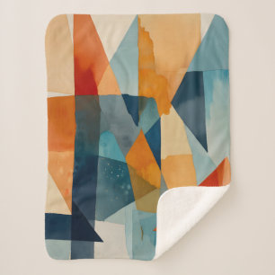 Abstrakte Augen von Blau und Orange Sherpadecke