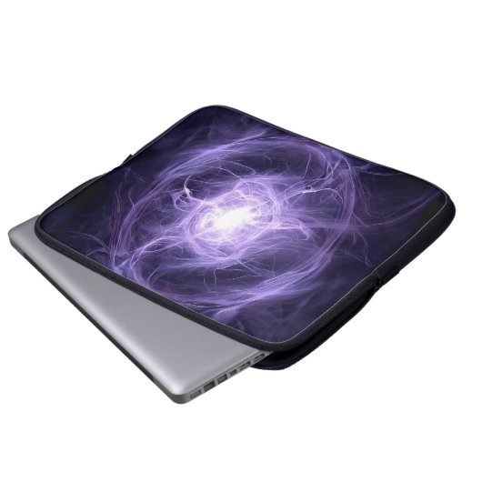 Abstrakte Aura: Energieform Kirlian Laptopschutzhülle (Vorne Knopf)