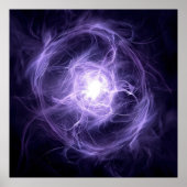 Abstrakte Aura: Energieform Kirlian Poster (Vorne)