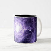 Abstrakte Aura: Energieform Kirlian Zweifarbige Tasse (VorderseiteRechts)