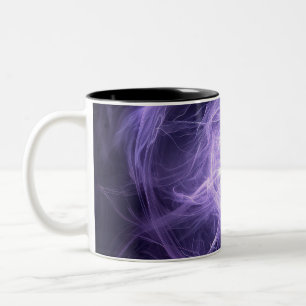 Abstrakte Aura: Energieform Kirlian Zweifarbige Tasse
