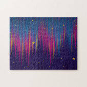 Abstrakte Aurora Borealis farbenfroh Puzzle (Horizontal)