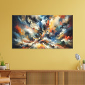 🎨 Abstrakte Ausdrücke Mauer Art: Leinwanddruck (Insitu (Wohnzimmer))