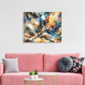 🎨 Abstrakte Ausdrücke Mauer Art: Leinwanddruck (Insitu (Wohnzimmer))