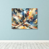 🎨 Abstrakte Ausdrücke Mauer Art: Leinwanddruck (Insitu (Holzboden))