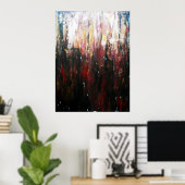 ABSTRAKTE AUSDRÜCKE NR. 1 POSTER (Heimbüro)