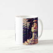 Abstrakte Ausdrucksfrau Kaffeetasse (VorderseiteRechts)