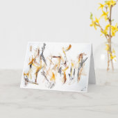 Abstrakte Ausdruckskarte "Kind-Erinnerungen" Karte (Gelbe Blume)