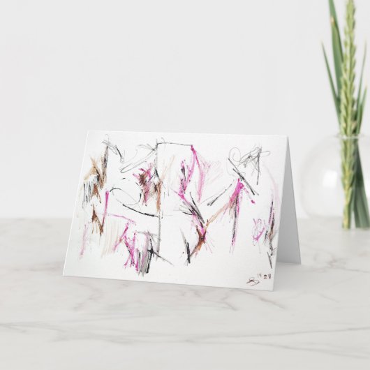 Abstrakte Ausdruckskarte "Light Liebe" Karte (Vorderseite)