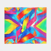 Abstrakte Ausdruckskunst Fleecedecke (Vorderseite (Horizontal))