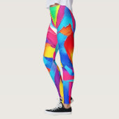 Abstrakte Ausdruckskunst Leggings (Links)