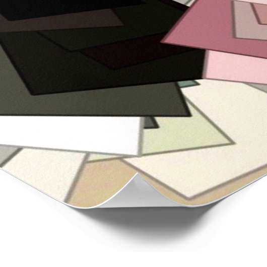 Abstrakte Ausdruckskunst Poster (Ecke)