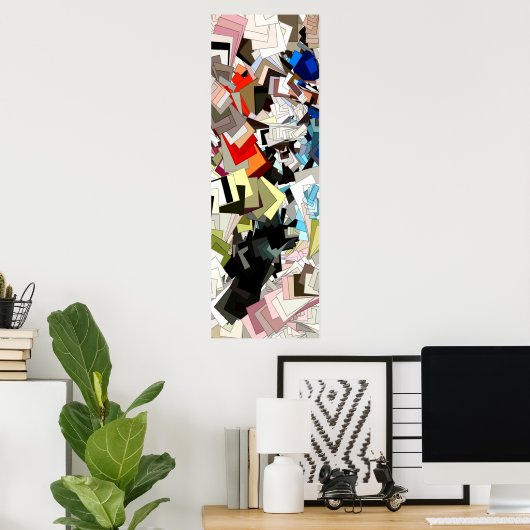 Abstrakte Ausdruckskunst Poster (Heimbüro)