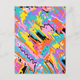Abstrakte Ausdruckskunst Postkarte