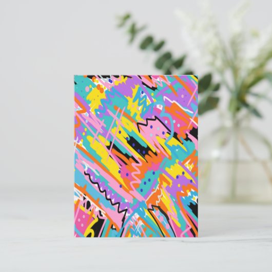 Abstrakte Ausdruckskunst Postkarte (Stehend Vorderseite)